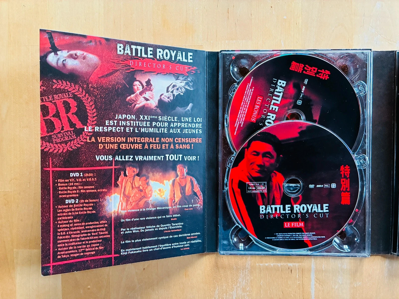 Coffret DVd Battle Royale 1 et 2 editie collector. – photo 4